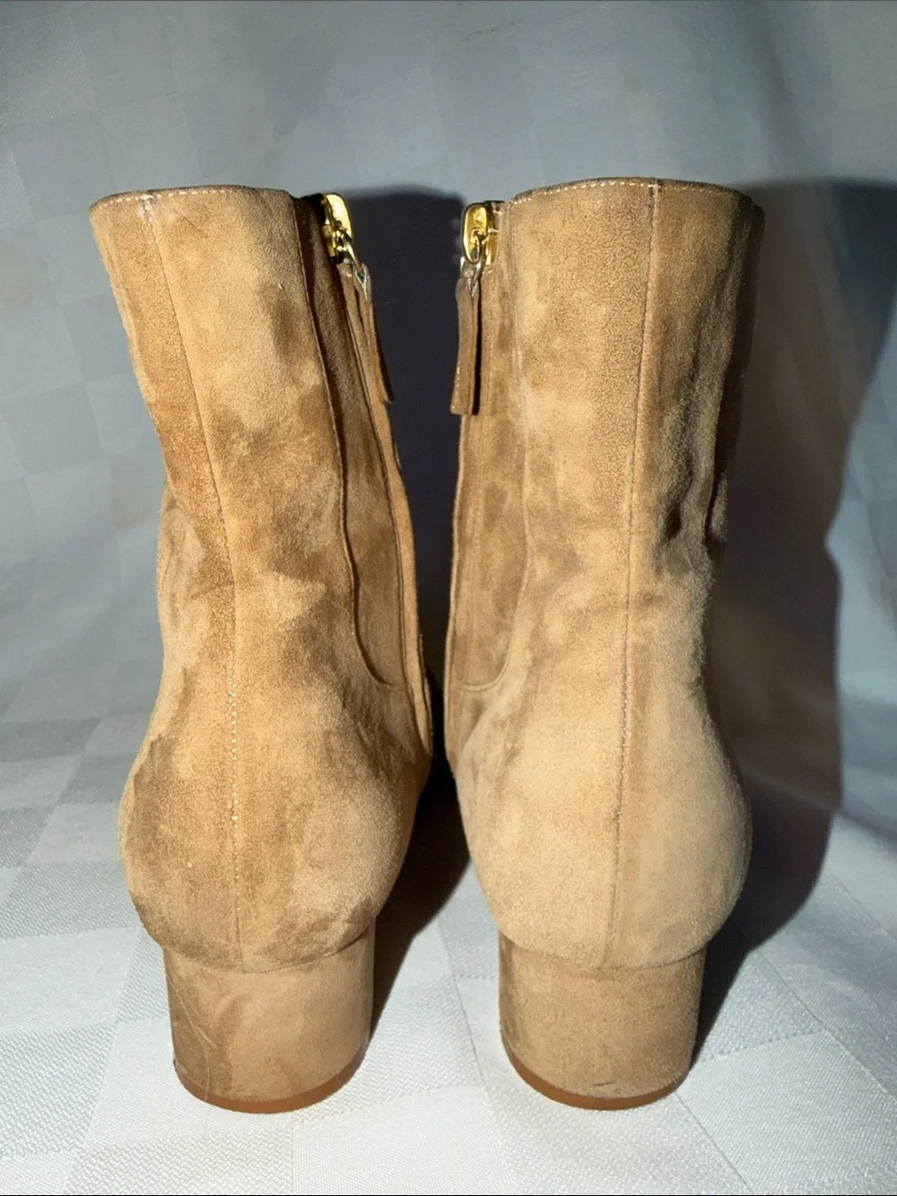 Sz 37.5 7 Manolo Blahnik Brown Suede Ankle Boots